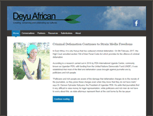 Tablet Screenshot of deyuafrican.com